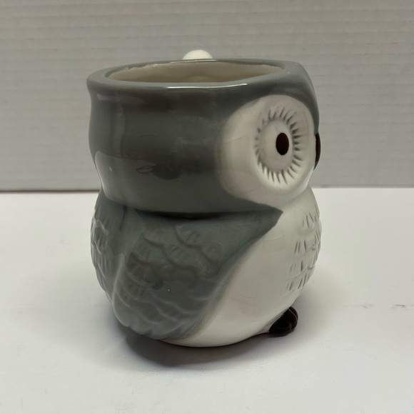 Owl Modern Gourmet Foods Mug 3-D Gray & White Fall 16‎ oz Coffee Tea Cup - Picture 3 of 16